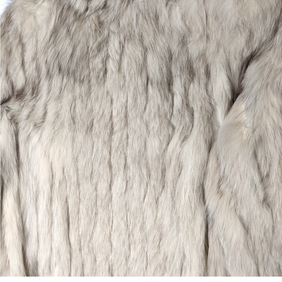 SAGA Fox Vintage Natural Blue Sable Fox Fur Women’s Jacket Size Small - Picture 13 of 14